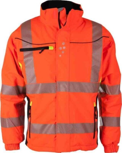 BS Gjøvik allvær Vinterjakke, HiVis kl.3 Unisex, Str. 4XL, Oransje/Sort BS Gjøvik allvær Vinterjakke, HiVis kl.3 Unisex, Str. 4XL, Oransje/Sort