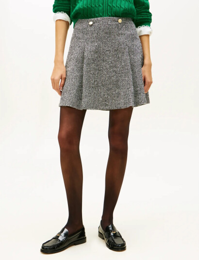 Tommy Hilfiger Wool Pattern Gb Mini Skirt - Multi/patterned - 40