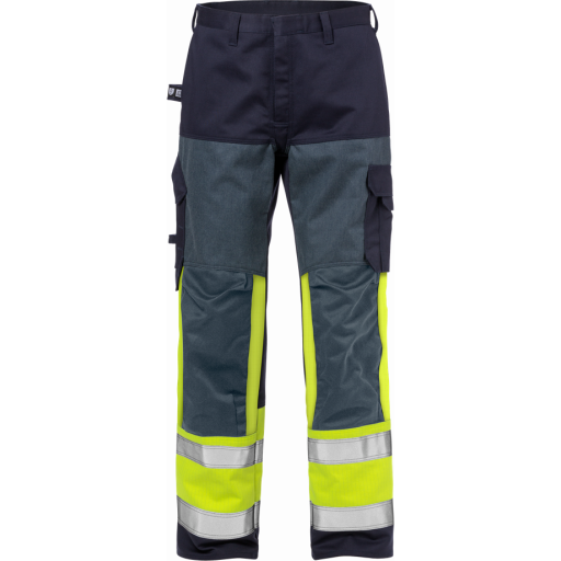 Fristads Byxa Flamskyddad 2587 Flam, Klass 1 Varsel Gul/marinblå D96