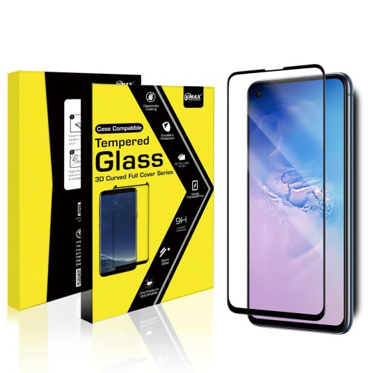 VMAX skjermbeskytter Samsung S10e Svart, herdet glass