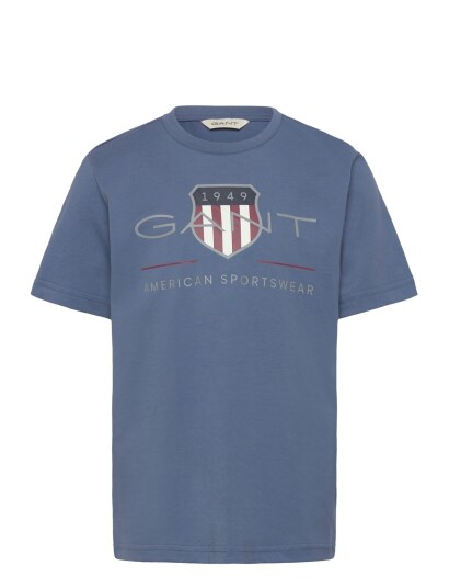 Gant Kids Archive Shield Ss T Shirt   Blue   128