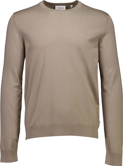 Lindbergh Soft Viscose Blend O Neck Knit   Beige   M