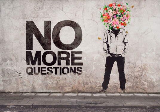 Fototapet No More Questions 100x70 - Artgeist sp. z o. o.