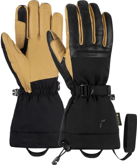 Reusch Discovery GTX TOUCH-TEC™black/camel 9