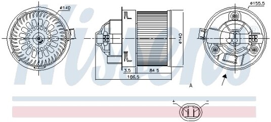 Kupévifte NISSENS 87250 Kupévifte NISSENS 87250