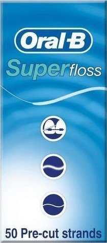 Oral B Tannkrem Super Floss Pre Cut Floss Strands 50 stk.