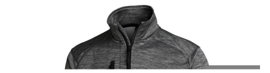 Matterhorn Men Cordier Power Jakke med full glidelås, gråmelert, 1 stk ,SBG-245M-85-GM XS