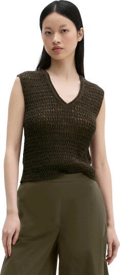 Marc O"Polo Knit Pullovers Sleeveless Khaki green XL