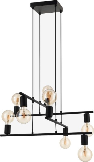 EGLO Pendel Mezzana 8 Light Svart Takpendler
