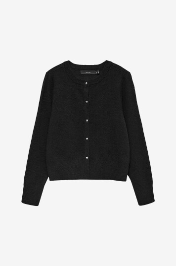 Vero Moda  Kardigan vmKacy LS O neck Svart