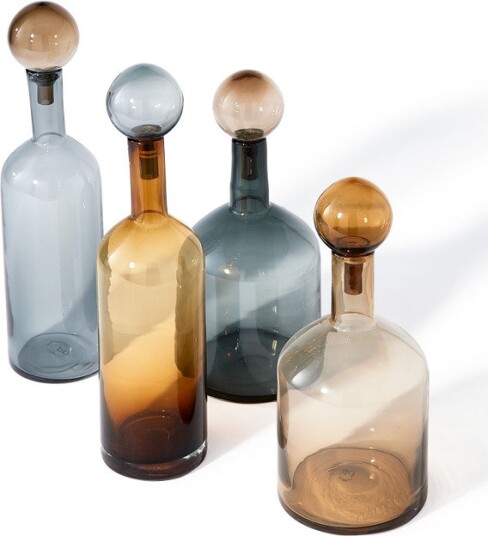 Pols Potten Bubbles & Bottles sett 4 deler cognac Pols Potten Bubbles & Bottles sett 4 deler cognac