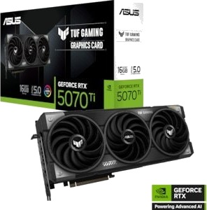 ASUS TUF Gaming GeForce RTX 5070 Ti OC Grafikkort med 16GB GDDR7 ASUS TUF Gaming GeForce RTX 5070 Ti OC Grafikkort med 16GB GDDR7