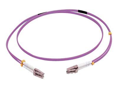 C2G 50m LC/LC OM4 LSZH Fibre Patch - Purple - koblingskabel - 50 m - purpur