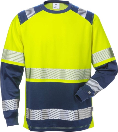 Fristads T-Shirt Lång Ärm 7457 Thv Klass 2 Varselgul/marinblå Xl Fristads T-Shirt Lång Ärm 7457 Thv Klass 2 Varselgul/marinblå Xl