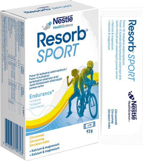 Resorb Sport Pulver, 10x9,2 Resorb Sport Pulver, 10x9,2
