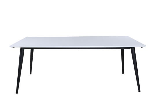 Jimmy spisebord 90x195/285cm inkl. tilleggsplater HPL hvit, svart . Jimmy spisebord 90x195/285cm inkl. tilleggsplater HPL hvit, svart .