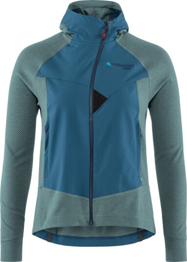 Klättermusen Women's Hugin Zip Hoodie S , Frost Green/Monkshood Blue Klättermusen Women's Hugin Zip Hoodie S , Frost Green/Monkshood Blue