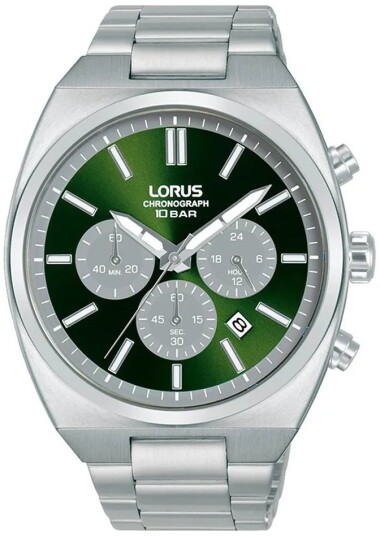 Lorus Herreklokke RT365KX9 Sports Grønn/Stål Ø43 mm