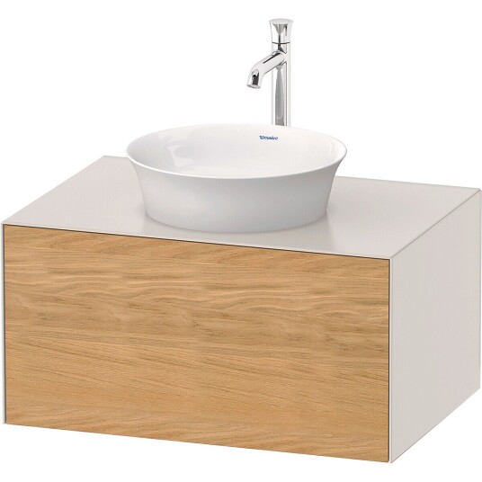 Duravit White Tulip Servantskap 1 skuff 80x55x40,8 cm Eik/Nordisk Hvit Matt