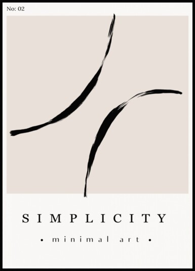 Elegant Strokes Plakat / 70x100