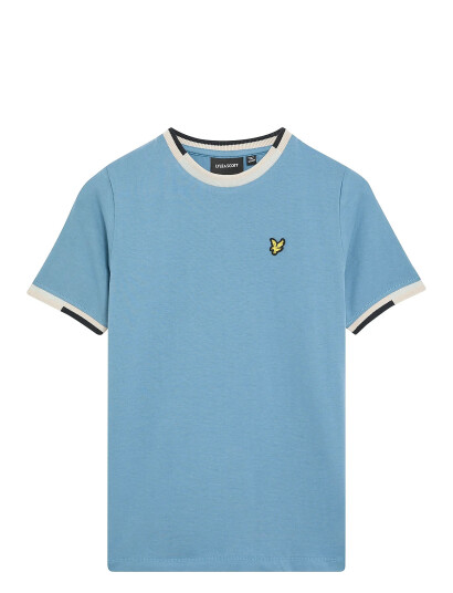 Lyle & Scott Multi Rib T Shirt Blue 14 15 Lyle & Scott Multi Rib T Shirt Blue 14 15