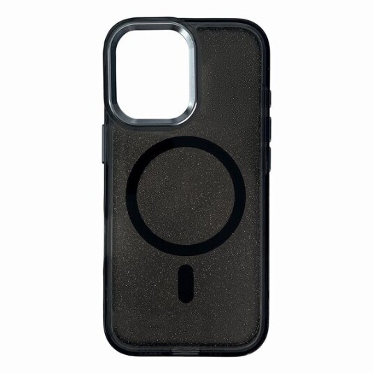 Wozinsky Glitter Case with Mag Safe for Samsung Galaxy S25 Black with Glitter