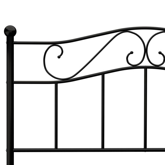 vidaXL Sengeramme svart metall 120x200 cm