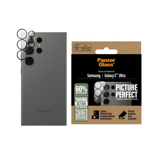PanzerGlass PicturePerfect Linsebeskytter til Samsung Galaxy S25 Ultra