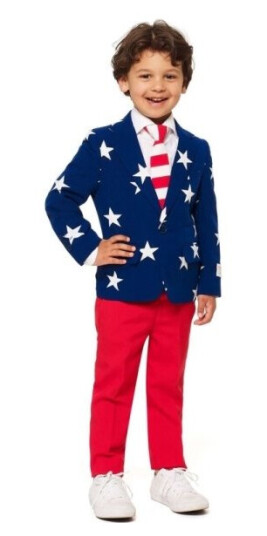 Boland Traciks Opposuit Stars & Stripes, Dreng OPD0012104 Boland Traciks Opposuit Stars & Stripes, Dreng OPD0012104