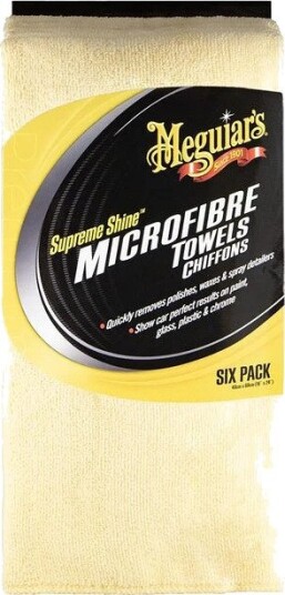 Meguiar's Supreme Shine Mikrofiberklut 6 stk Meguiar's Supreme Shine Mikrofiberklut 6 stk