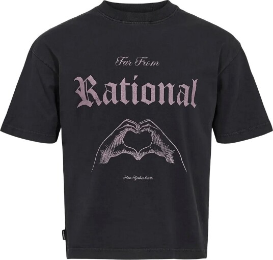 HAN Kjøbenhavn Heart Boxy Tee DARK GREY L HAN Kjøbenhavn Heart Boxy Tee DARK GREY L