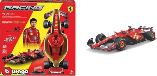 Bburago F1 Ferrari SF-24 Modellsett Leclerc #16 1:24 Bburago F1 Ferrari SF-24 Modellsett Leclerc #16 1:24