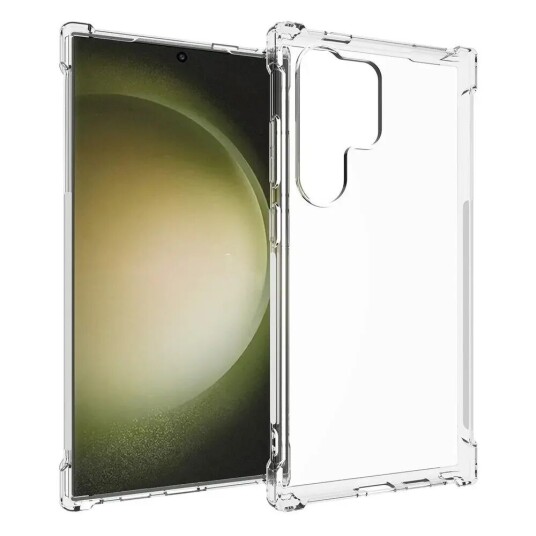 INCOVER Samsung Galaxy S24 Ultra Fleksibel Plast Deksel - Gjennomsiktig