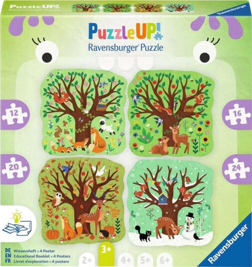 Ravensburger Up Puslespill 12/16/20/24 Brikker Fire Årstider