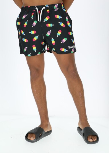 Blount & Pool Beachshorts Black Ice Cream 2xl Badebukser