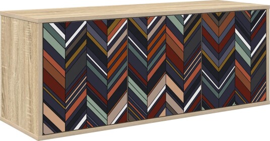 vidaXL Vegghengt TV skap OMMEN 102 x 33 x 40 cm Sonoma eik