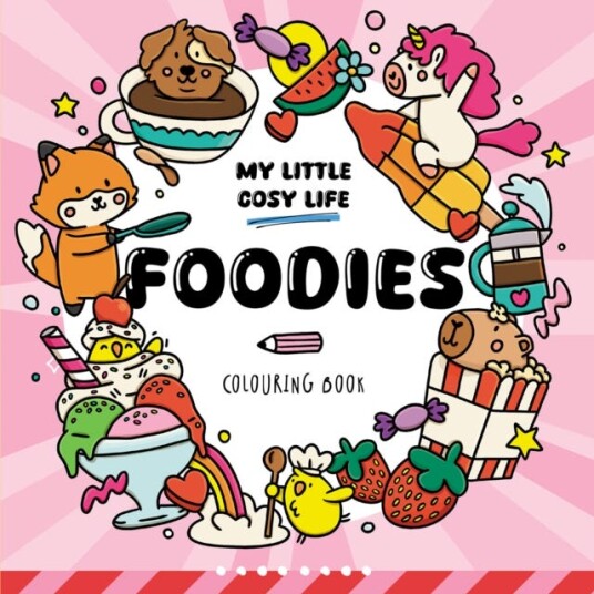 Foodies  Cute Kawaii Colouring Book for Teens and Adults Featuring Adorable Animals Purmaids and Cosy Scenes