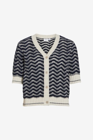 Vila Kardigan viArin 2/4 Button Knit Grå