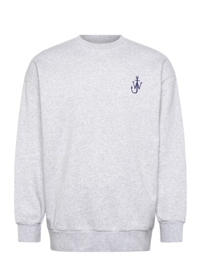 JW Anderson Anchor Logo Organic Cotton Sweatshirt Grey XL JW Anderson Anchor Logo Organic Cotton Sweatshirt Grey XL