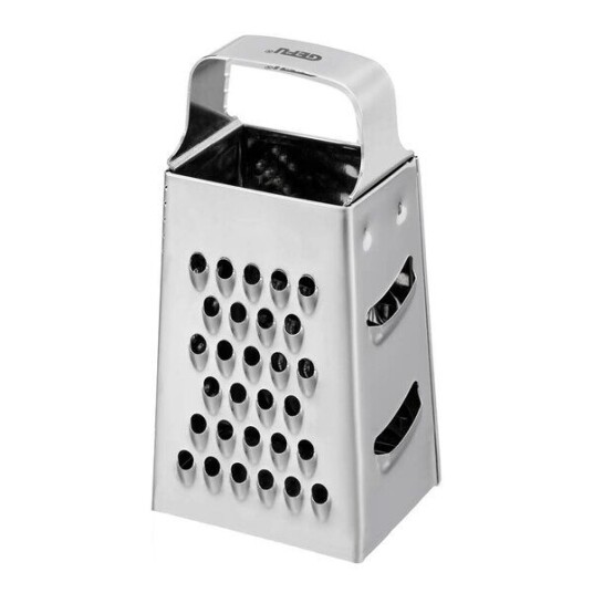 Gefu Cubi mini rivjern 4 cm børstet stål Gefu Cubi mini rivjern 4 cm børstet stål