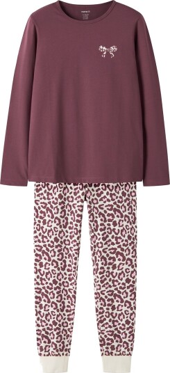 Name It Nkfnightset Leo Noos Burgundy 110 116