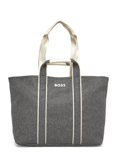 BOSS Palmah Tote Wl - Grey - ONE SIZE BOSS Palmah Tote Wl - Grey - ONE SIZE