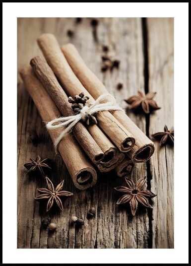 Cinnamon Sticks with Star Anise Plakat Plakat / 70x100cm