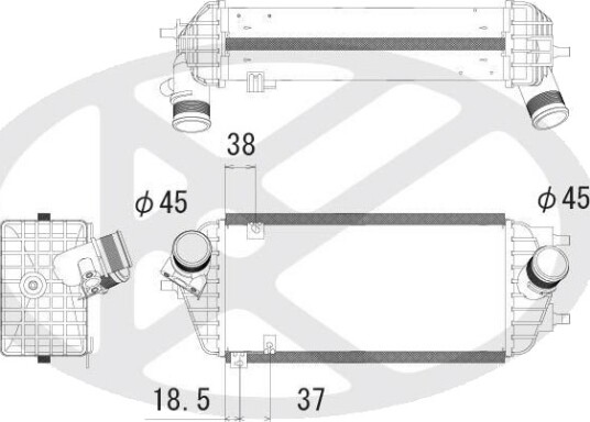 Intercooler KOYORAD IA810125