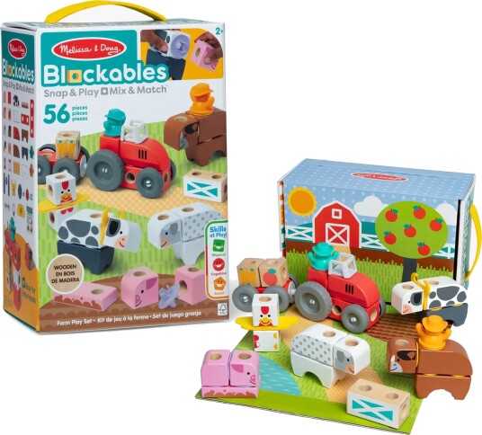Melissa & Doug Blockables Building Set Farm