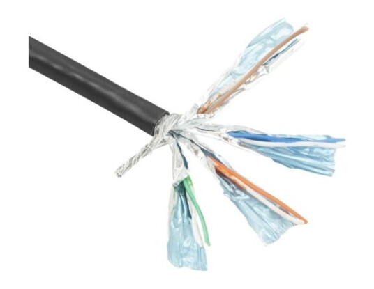 Act Cat6 - 305M 305M Cat6 S/Ftp (S-Stp) Svart Nettverkskabel (Fp659b)