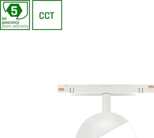 Spectrum 5W dimbar SHIFT Smart skinnespot Ø100x130mm 165° CCT hvit Zigbee Dimbar : Via Smart Home Kulør : CCT Varm til Kald Hvit