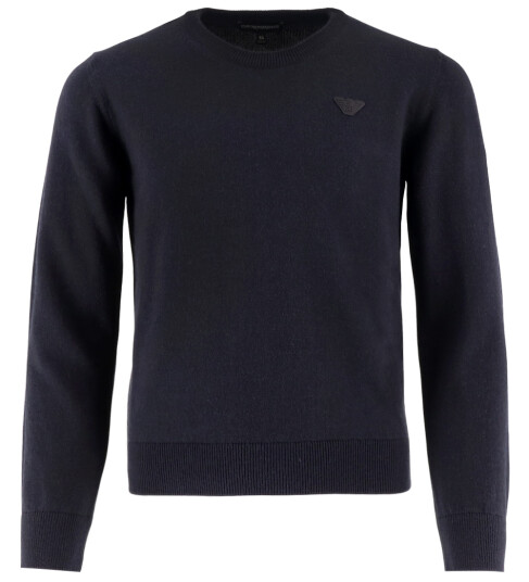 Giorgio Armani Emporio Armani Genser Strikk Ull/Bomull Blue Navy Emporio Armani 16 år 176 Genser Blå