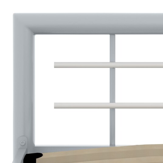 vidaXL Sengeramme grå og hvit metall 100x200 cm