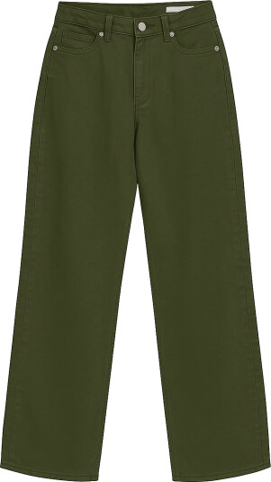 Vero Moda Vmtessa Hr Wide Jeans Color Ga Noos   Green   33 x 32